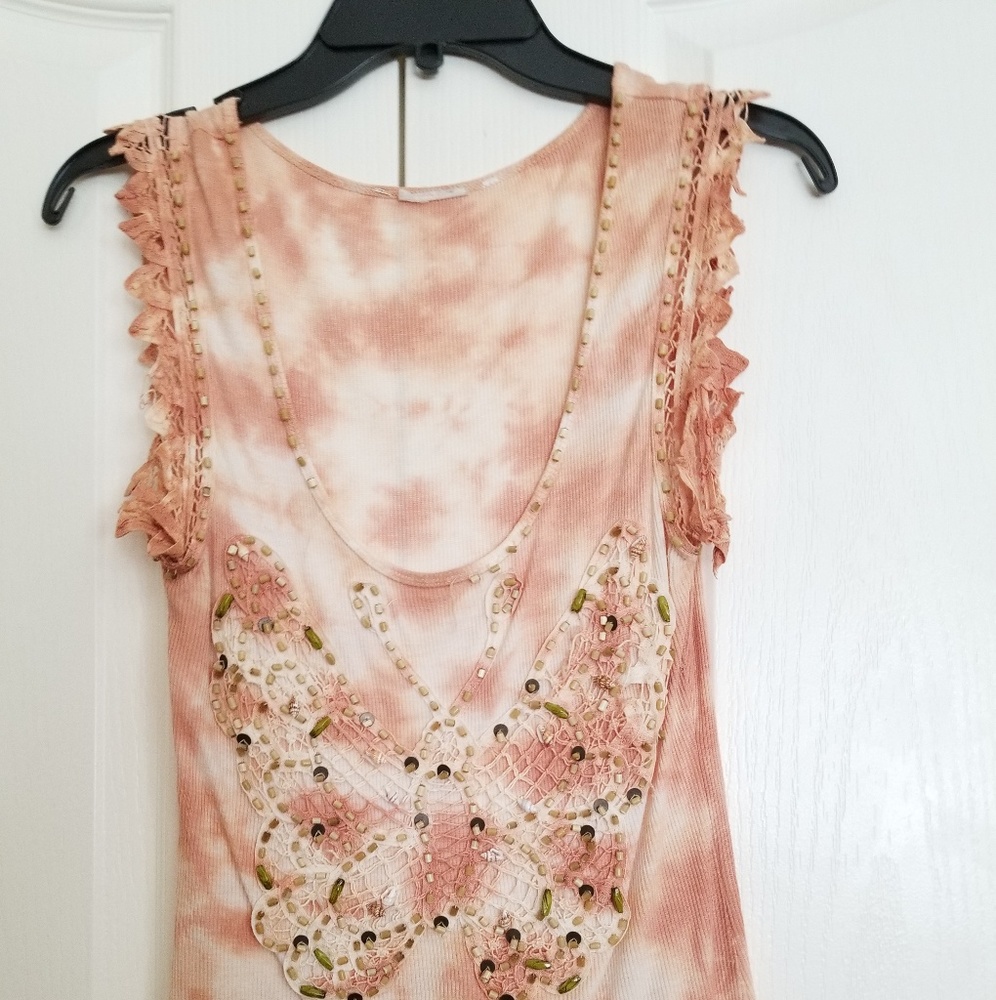 Tie Dye Cotton Tank Top